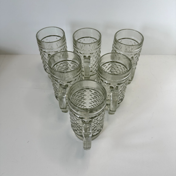 Vintage Beer Mugs, Root Beer Glasses, Set of 6 Large Glass Mugs or Beer Steins - Picture 4 of 11